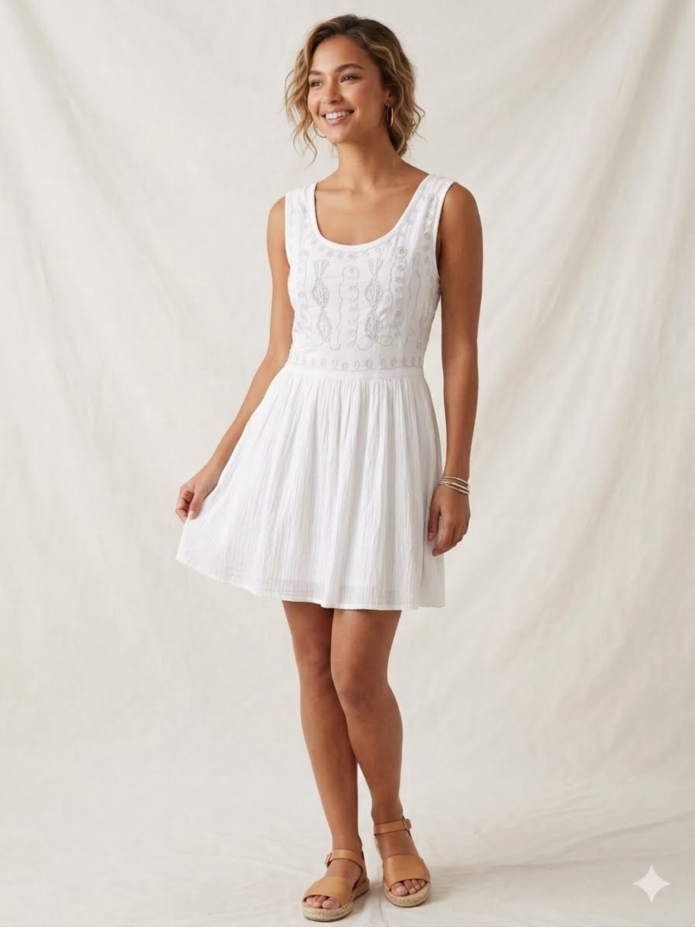 NAOO Nation AK Outfits Dress in White
